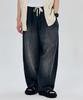 Lipeullaipeoki Lx8522 Linen-Like Easy Banding Relaxed Denim (Powder Black)