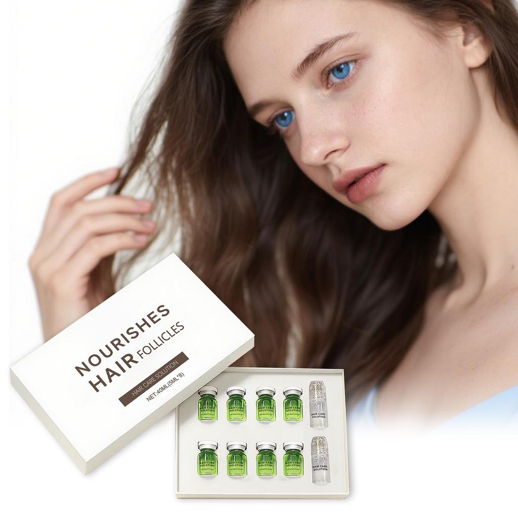 Hair Growth Serum, Strengthening Hair Quality, Reducing Hair Loss, Microneedle Roller Serum Set(5ml*8)