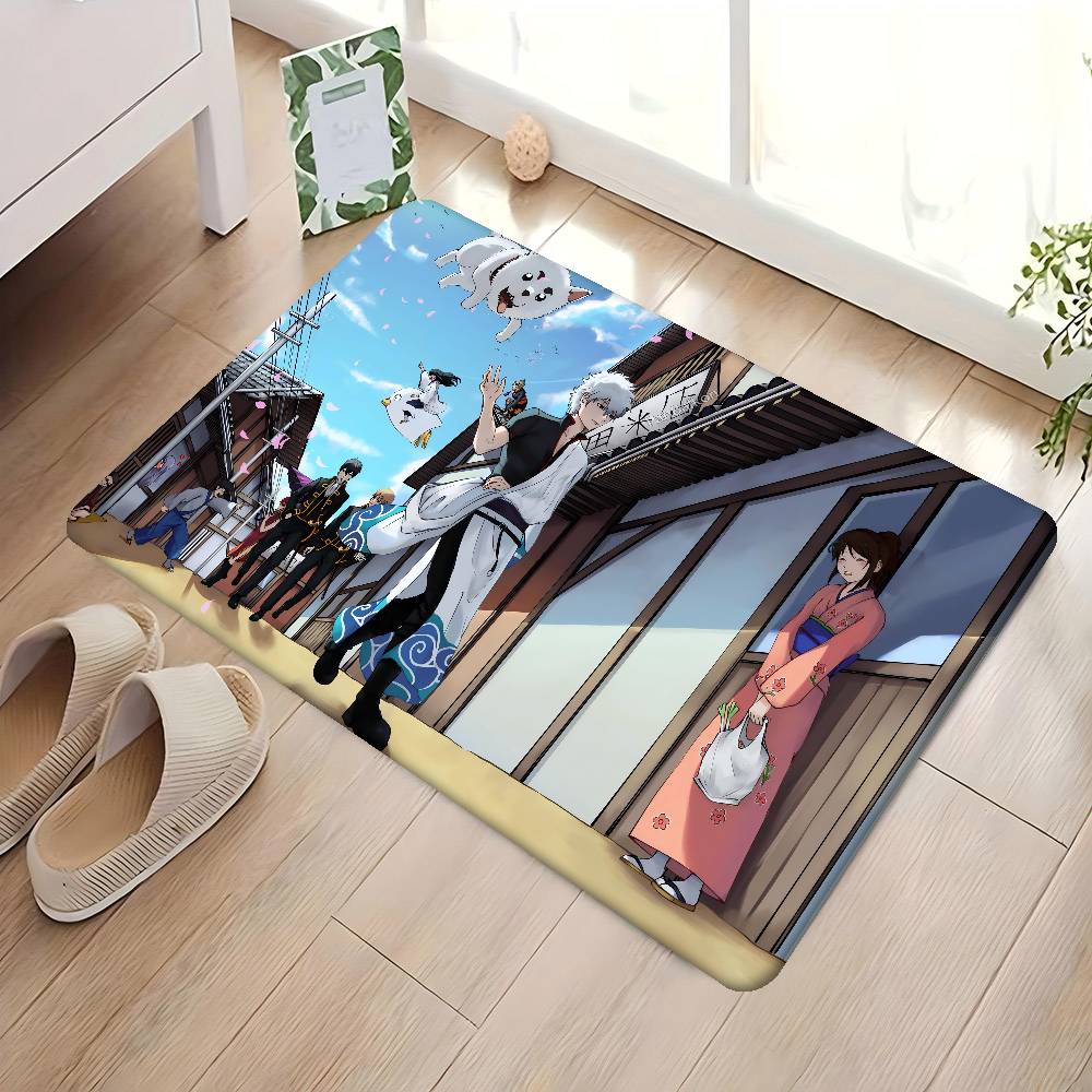 

Anime GINTAMA Creative Bathroom Mat Kids Room Bedroom Decoration Balcony Anti-Slip Doormat Living Room Welcome Rug 50x80 cm