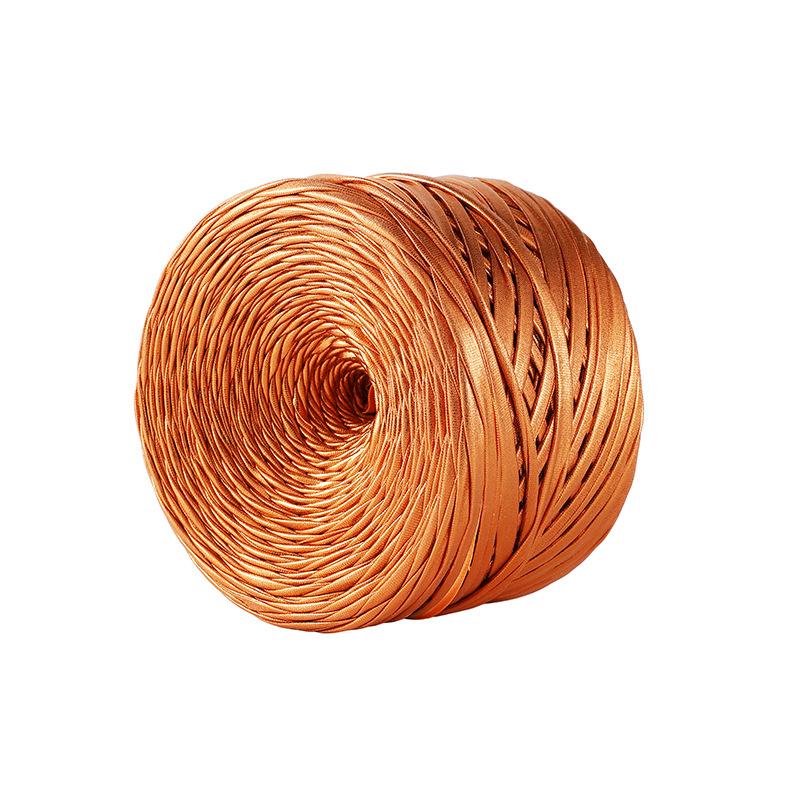 

200g Roll Colorful Nappa Matte Faux Leather Yarn for DIY Knitting Crocheting Thread Handmade Woven Bags Shoes Crafts Yarn