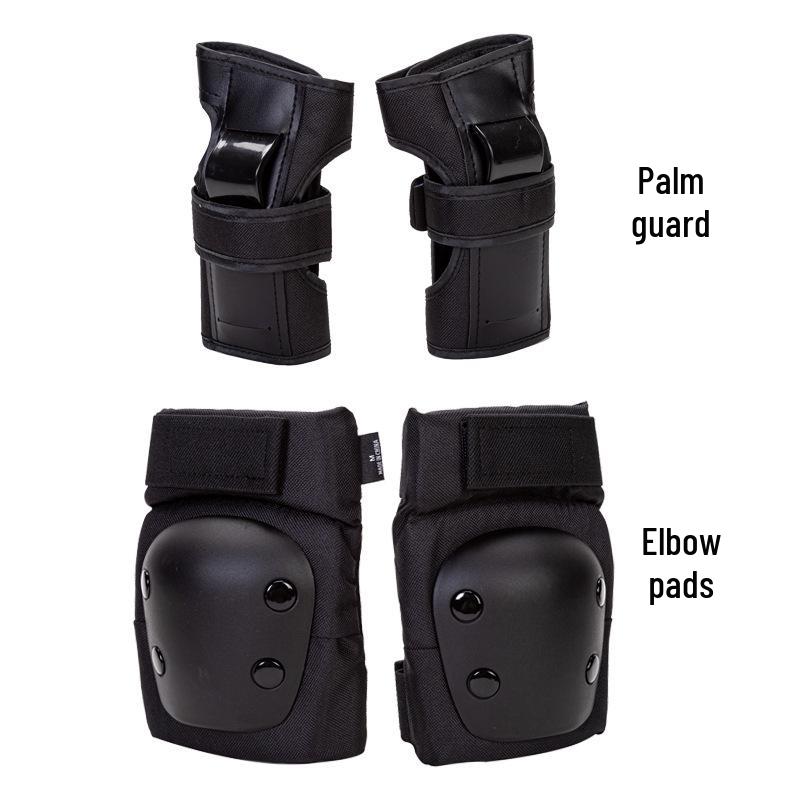 Adult & Kids Six-Piece Protective Skate Gear Set: Hand Guards, Knee & Elbow Pads for Roller Skating or Electric Scooters