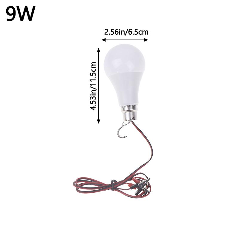 3W 6W 9W 12W 15W 18W Led Dc 12-85V Bulb With 1.2M Wire Screw-On Low-Voltage Battery Household Bright Lighting Bulb