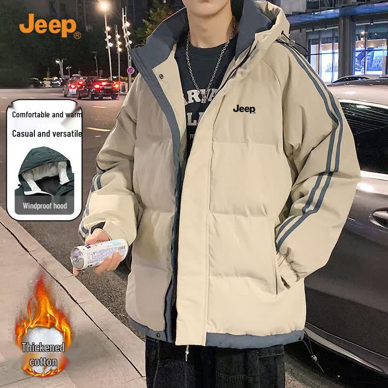 Jeep Men's Hooded Padded Winter Jacket