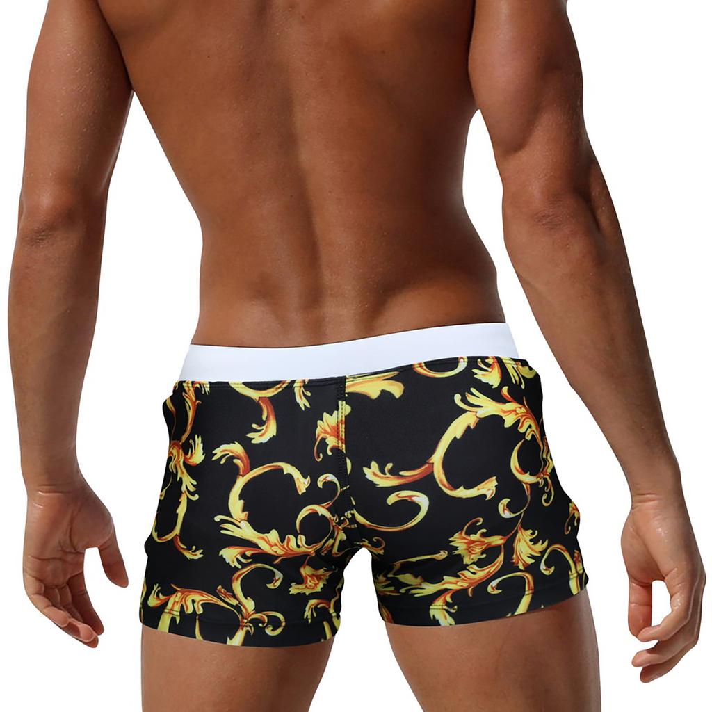 Fashion Men Breathable Trunks Pants Solid Swimwear Beach Shorts Slim Wear