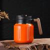 316 Stainless Steel Portable Insulated Teapot with Titanium Plating and Tea-Water Separation, Large Capacity for Stewing