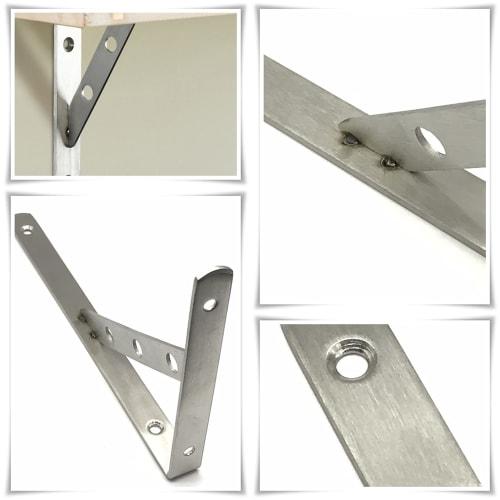 Active Island L-Shaped Stainless Steel Angle Brackets, DIY A950 (350mm Long / 3.3mm Thick)