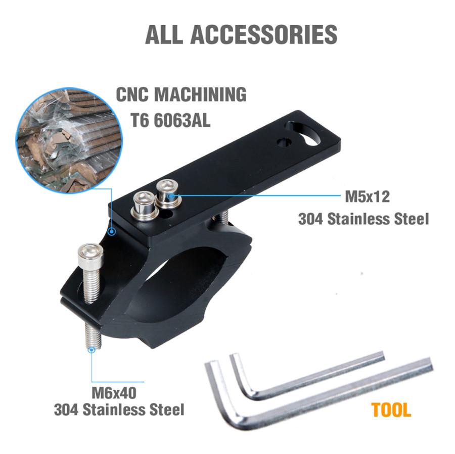Aluminum Alloy Motorcycle LED Headlight Tube Fork Bracket Clamp Holder 22-36mm
