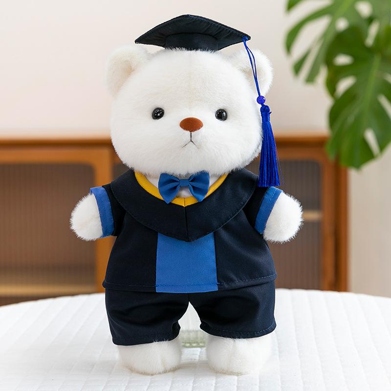 Cartoon Doctor Joint Bear Plush Toy Children's Birthday Gift Graduation Souvenir Desk Ornament