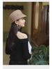 French Retro Wool Felt Women's Octagonal Hat for Autumn and Winter