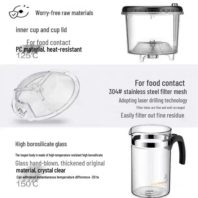 Golden Stove TP200/TP300 Elegant Heat-Resistant Glass Tea Pot & Large-Capacity Cup for Tea Ceremony and Home Brewing.