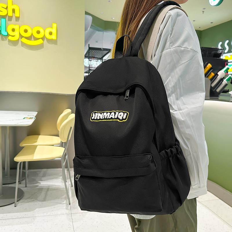 Letter Backpack Women's Lightweight Backpack Student Small Schoolbag