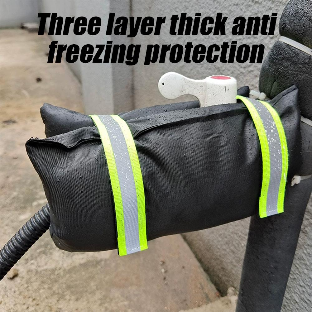 Outdoor Faucet Cover,Anti-freezing and Heat Insulation In Winter,Easy To Remove,Durable Leather,Faucet Protection Cover