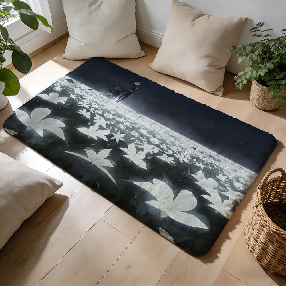 NNieR Automata Floor Mat Soft Flannel Absorbent Mat Non-Slip Rug Home Bedroom Bathroom