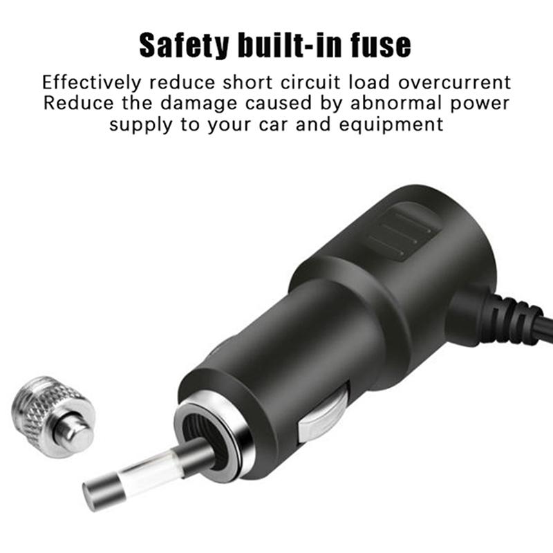 מטען רכב 4 ב-1 עם שני USB לטעינה מהירה, מפצל מצית סיגריות, תקע 12V 24V, מתאם מתח למצלמת רכב DVR, GPS, מצלמת דרך, משאית