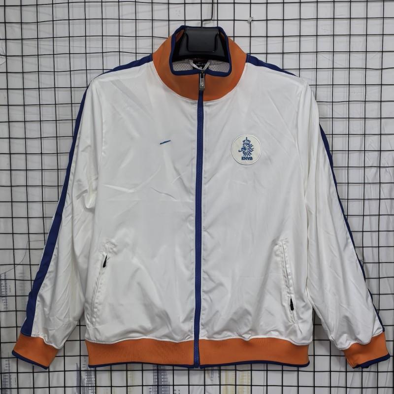 Unisex Long Windbreaker Jacket Retro Sport Coat Football Training Outdoor Casual Wear Fall Winter