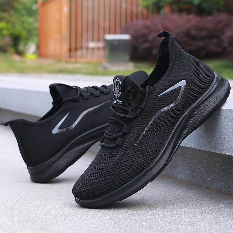 Lätta Casual Sneakers för Herrar med Halkfri Sula - Andningsbart Nät- och Tygtillverkat Ovandel, Slitstark PU-Sula, Rund Tå Låg Topp Design för Vandring, Utomhusbruk, Resor