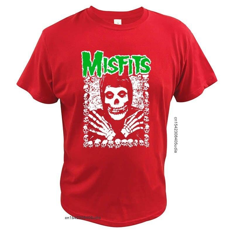 The Misfits I Want Your Skulls T Shirt Punk Rock Band T Shirt Cotton High Quality Basic Crew Neck Tee Tops