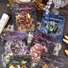 Vintage Gothic Floral Sticker Pack - Hot Stamping Series for Journals & Decorations