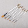 6pcs /set Painting Brush Oil Paint Nylon Hair Water Color Acrylics Art Set Supplies Oil Painting Brushes School Stationery