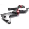 MAXIMASELECT Adjustable Brake Lever Set and for Honda Cygnus (Front Rear) X/SR (SE12J) / SE44J/GTR (Black)