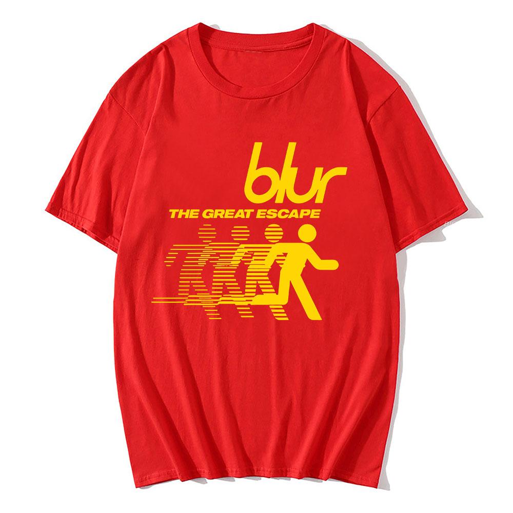 Blur Dan Abnormal Tričko Bavlna Krátký Rukáv Pánské Dámské Trička Unisex Streetwear Vtipné Kreslené Hamburgery a Hranolky Tričko