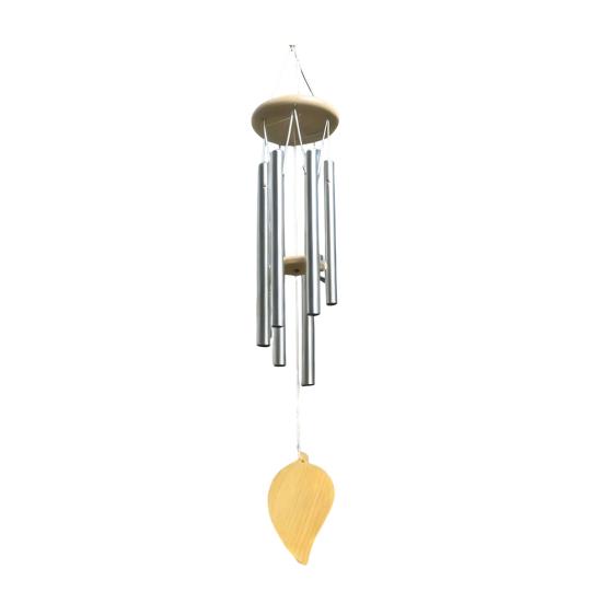 Metal Wind Chime with 6 Aluminum Tubes Garden Hanging Chimes Weather Resistant Wind