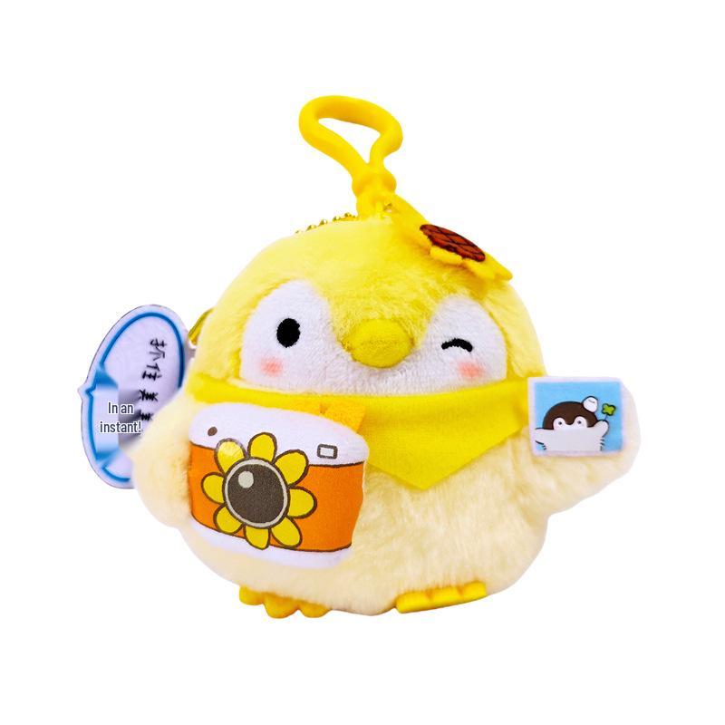 Genuine Plush Penguin Keychain - Japanese Style Cute Backpack Accessory & Positive Energy Bag Charm
