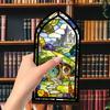 Multicolor Candle Holder Gothic Arch Design Tabletop Holder Creative Book Nook  Tabletop Display