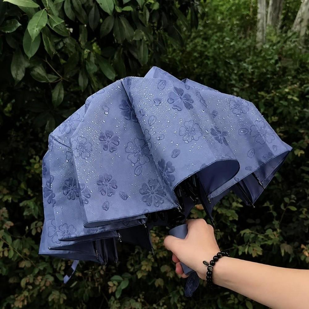 Thickened Construction Automatic Umbrella Windproof Rain Umbrella Automatic Rain Umbrella  Women
