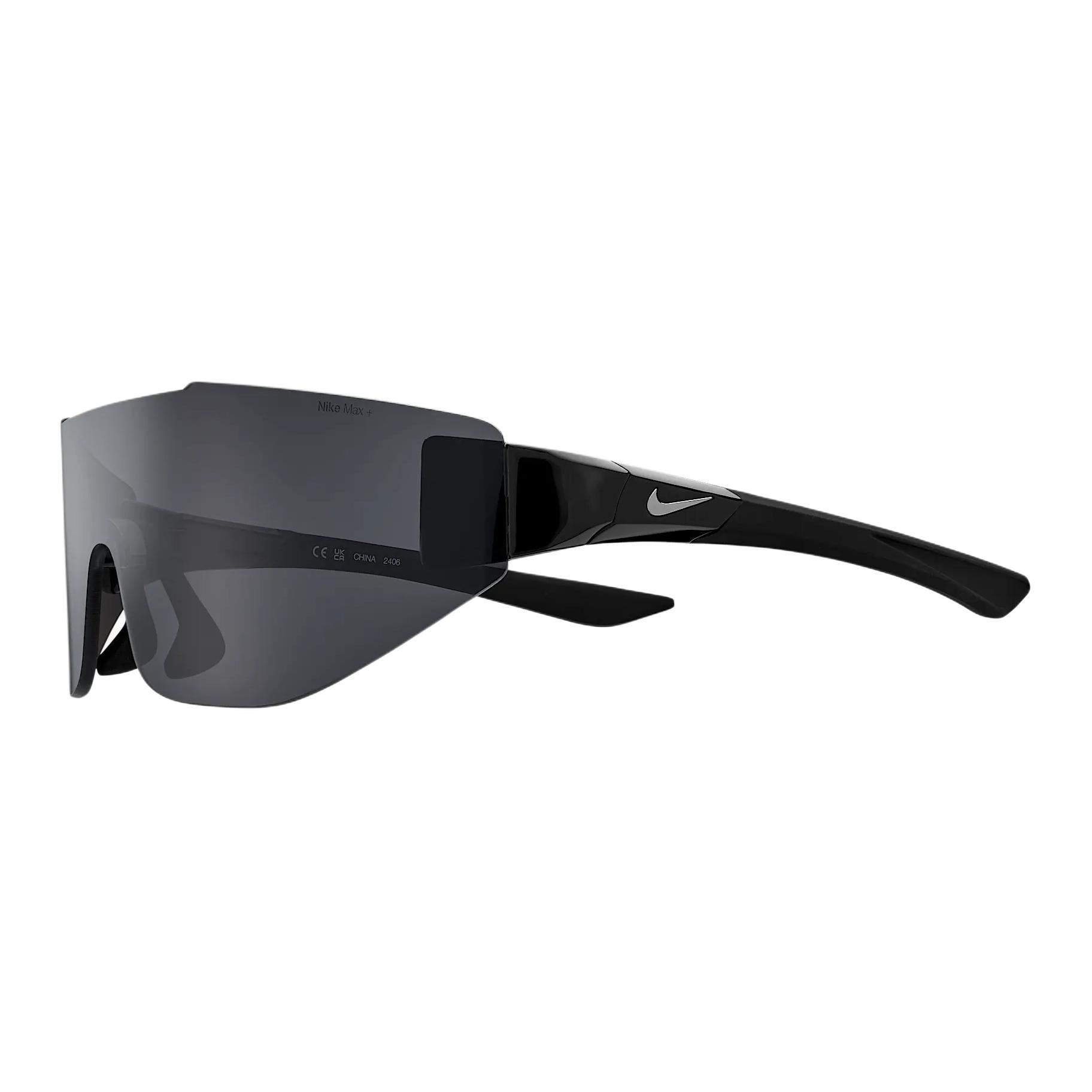 Nike Logo Design Silicone Irregular Shape Sunglasses Unisex sunglasses Black IB3517X-011 F,Black
