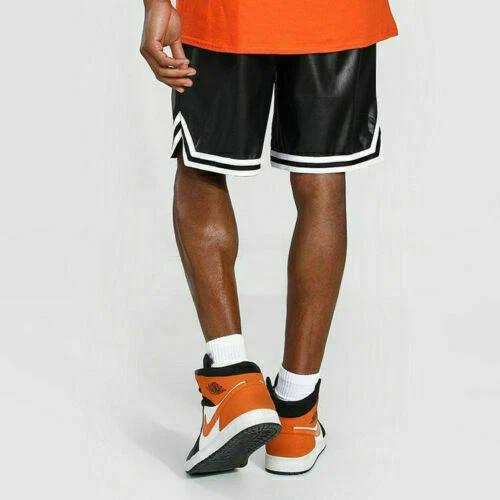 Classic Sports Genuine Unique Handmade Boxer Men Lambskin Leather Shorts Stylish