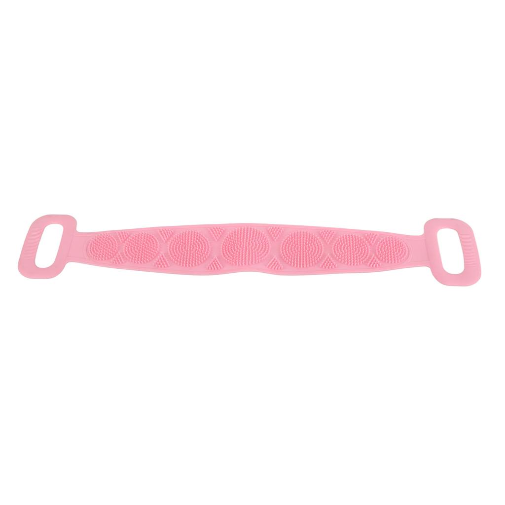 Silicone Bath Body Brush Tough Strong Tensile Strength Hangable Back Cleaning Bath Strap