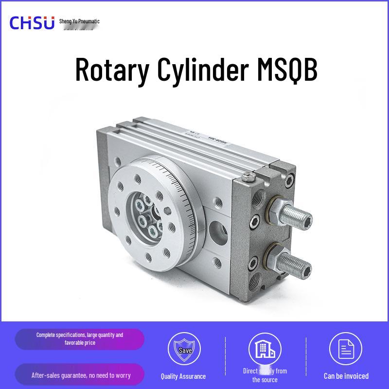 SMC/Airtac Pneumatic Rotary Cylinder MSQB/HRQ-10/20/30/-200A, 180° Adjustable
