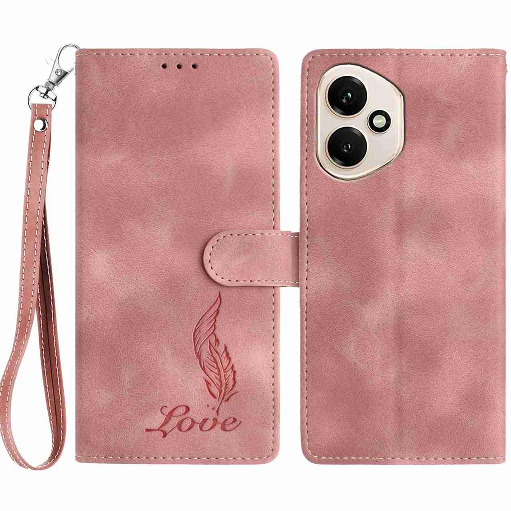 Quill Pen Embossed Pattern Flip Card Design Wallet Case for Huawei P10-P50,Honor 9 Lite,Y6P,Y5 2018,P40,P20 Lite,Magic7...(8-Color)