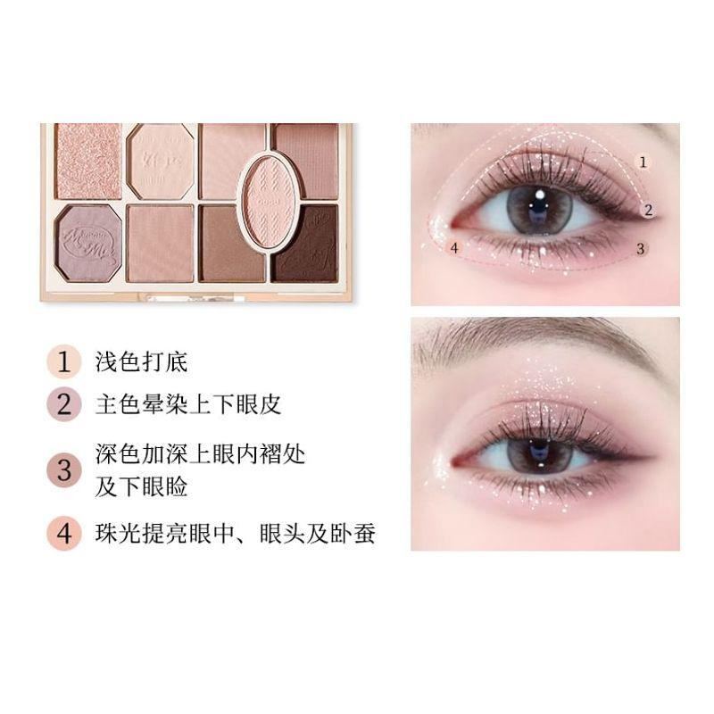Xixi - Dark Rice Light Eyeshadow Palette - Pink Garden