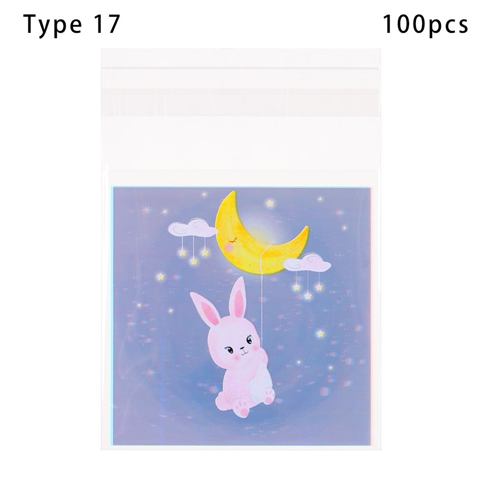 Quality Gift Packages Party Supplies Cute Bow Design Self-Adhesive Candy Bag Plastic Cookie Pocket