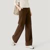 Women's High-Waist Patchwork Casual Trousers