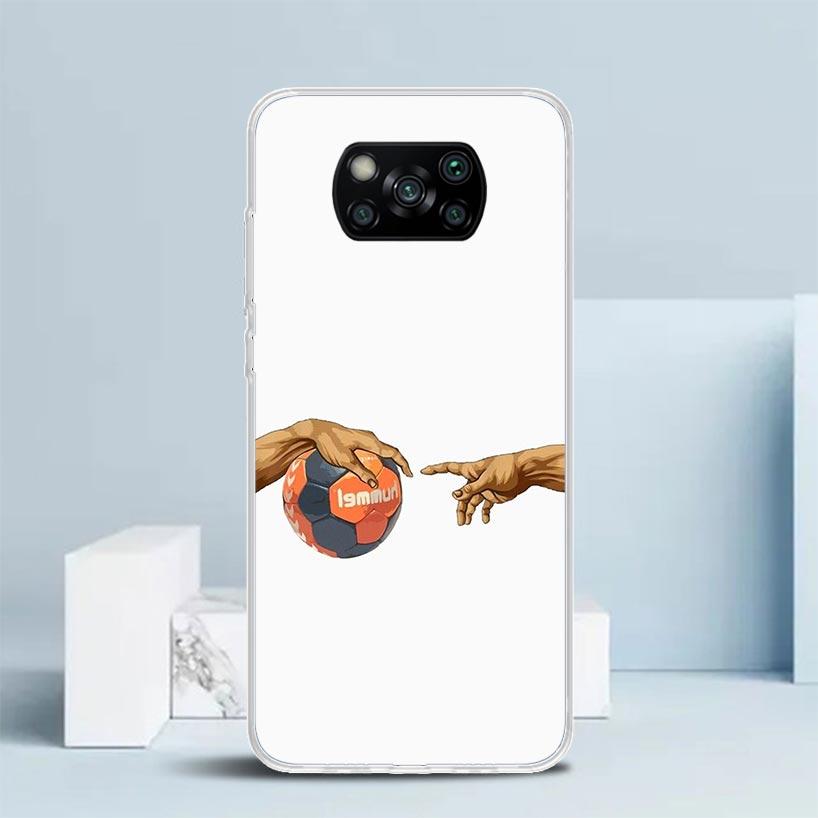 Handball Sport Phone Case For Xiaomi Poco F7 Ultra X5 X6 X7 Pro M7 Redmi 15C 15 13C 13 12C 12 10C 10 10A 9 9C 9A 9T Cover Poco X