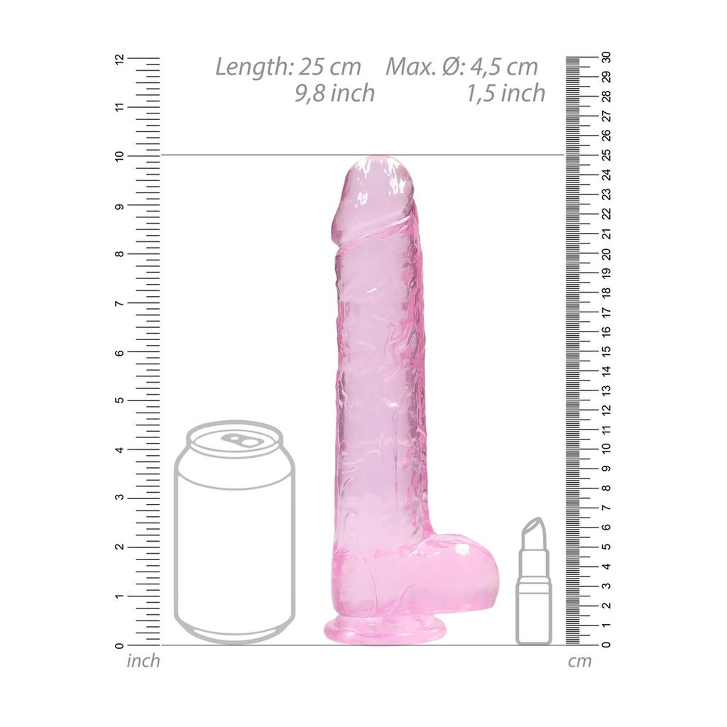 RealRock - Realistic dildo with balls 23 cm