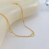 Simple Fashion Love Titanium Steel Foot Decoration Commuting Temperament Versatile Heart-Shaped Stainless Steel Anklet Women