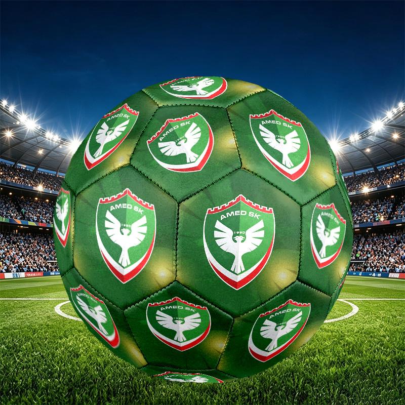 Amed SK Print Größe 5 Fußball, PU Abriebfester Fußball für Spieltraining und tägliches Üben, Geburtstagsgeschenk für Fußballfans