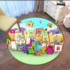 Numberblocks Printed Round Rug Carpet Chair Rug Area Rug Entryway Doormats,for Office Chair Living Room Bedroom Kitchen Room.