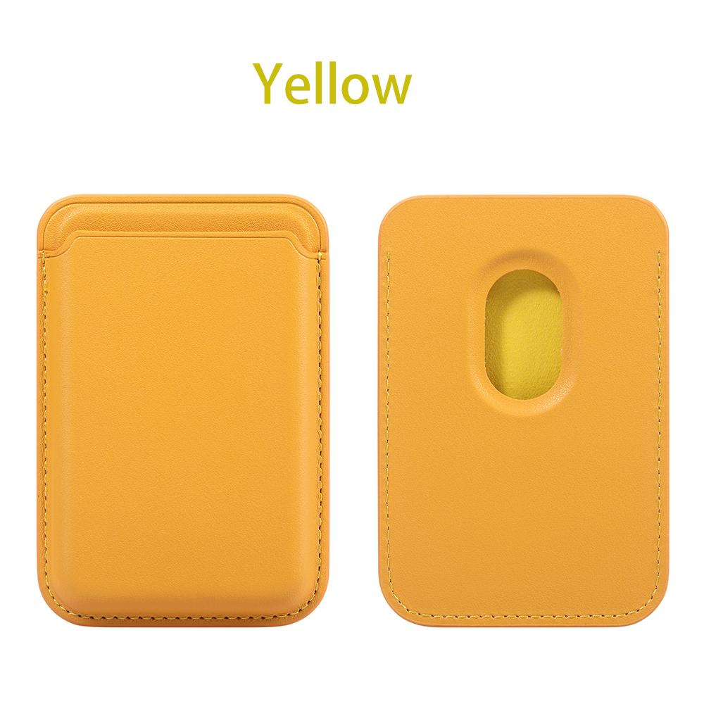 Carteira Magnética Universal de Couro MagSafe Porta-Cartões Bolso para Cartões com Fixação Forte para Iphone Samsung Xiaomi OPPO Motorola Google