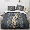 3D Astronaut King Queen Duvet Cover Cartoon Galaxy Universe Bedding Set for Boys Girls Outer Space Soft 2/3pcs Quilt Cover