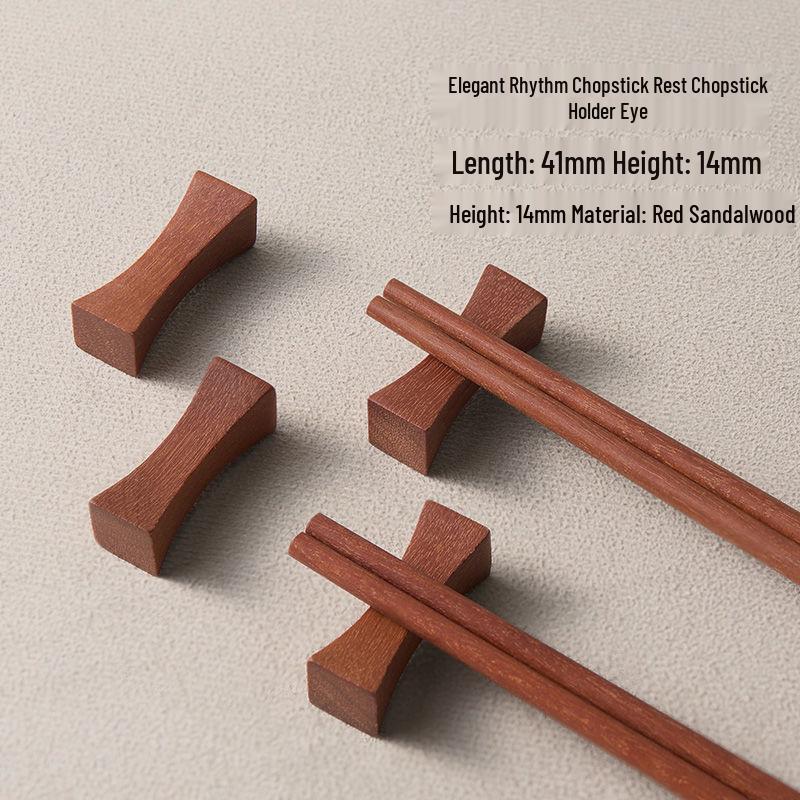 Red Sandalwood Chopstick Gift Set: Unlacquered, Unwaxed Solid Wood for One Person