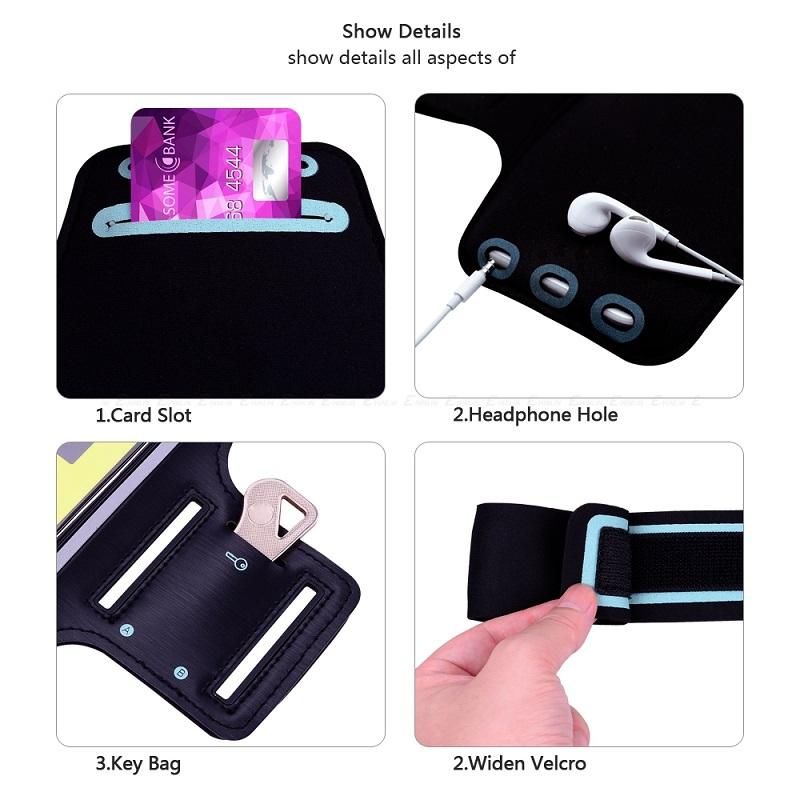 Arm Band Sport Case For Huawei Pura 80 70 90 Pro Max P60 P50 P40 Pro Waterproof Outdoor Running Sport Gym Holder Case Pouch Bag 6