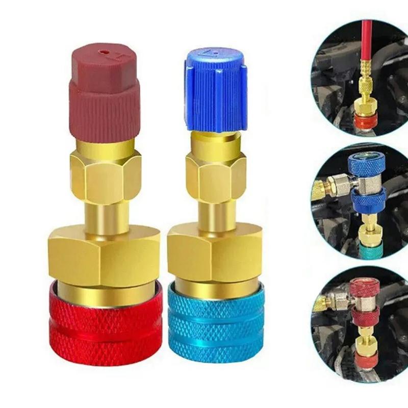 R1234Yf To R134A Quick Connectors Adapter For Car Ac Car Accessories Tools A/C Refrigerant Fluorinated Liquid Connector