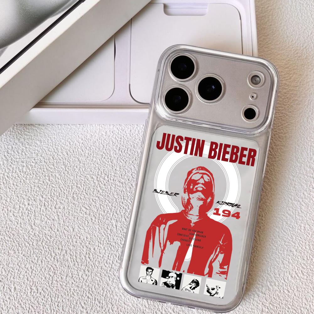

Чехол для телефона певца J-Justin B-Bieber для iPhone 17 16 15 14 13 12 Pro Max Plus с магнитным кристально чистым чехлом Беспроводная зарядка iPhone17 Pro Max