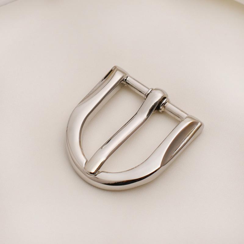 1/2Pcs 2cm Inner Diameter Metal Pin Buckle For Thin Belts Women's Belt Accessories Fashionable Belt Buckles
