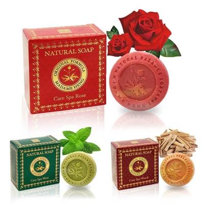 Soap Set - Sandalwood - Rose - Mint - 3 X 150g - Paraben-Free